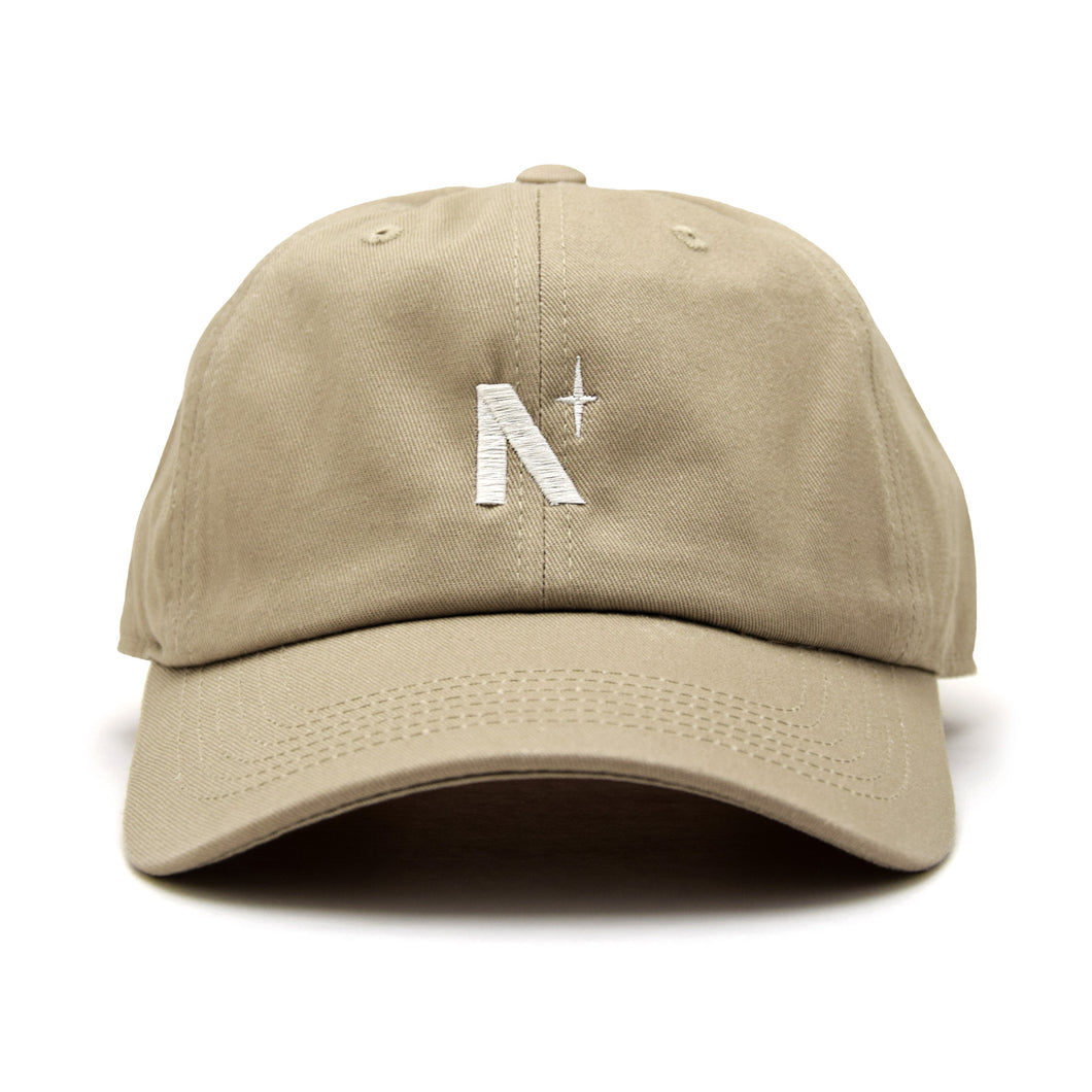 North Star - Khaki Dad Hat - Front