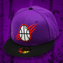 Load image into Gallery viewer, Noble North - Dino Egg - Purple &amp; Black New Era 59Fifty - Front
