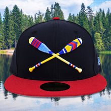 Load image into Gallery viewer, Lake Paddles - Navy &amp; Red New Era 59Fifty - Front
