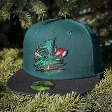Load image into Gallery viewer, Noble Pines - Dark Green &amp; Black New Era 59Fifty - Front
