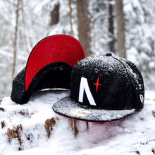 Load image into Gallery viewer, North Star - Black Cotton Canvas with Red Undervisor New Era 59Fifty
