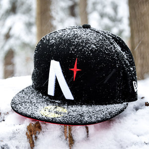 North Star - Black Cotton Canvas New Era 59Fifty - Front