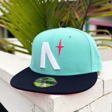 Load image into Gallery viewer, North Star - Mint &amp; Navy New Era 59Fifty - Front
