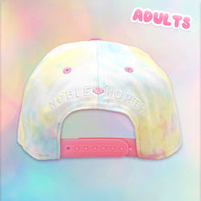 Load image into Gallery viewer, North Star - Patch - Tie Dye Cotton Candy - Adults Snapback - Back
