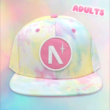 Load image into Gallery viewer, North Star - Patch - Tie Dye Cotton Candy - Adults Snapback - Front
