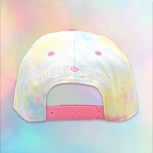 Load image into Gallery viewer, North Star - Patch - Tie Dye Cotton Candy - Kids Snapback - Back
