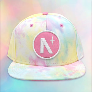 North Star - Patch - Tie Dye Cotton Candy - Kids Snapback - Front