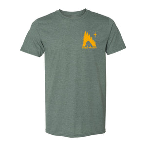 The Pines - Alpine Green Heather Tee - Front