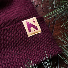 Load image into Gallery viewer, The Pines - Maroon Toque - Close Up
